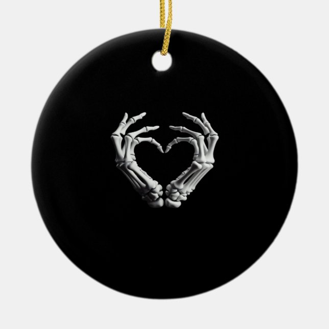 Adorno De Cerámica Chicas mujeres adolescentes con esqueleto óseo de  (Frente)