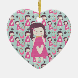 Adorno De Cerámica Chicas y bolsos