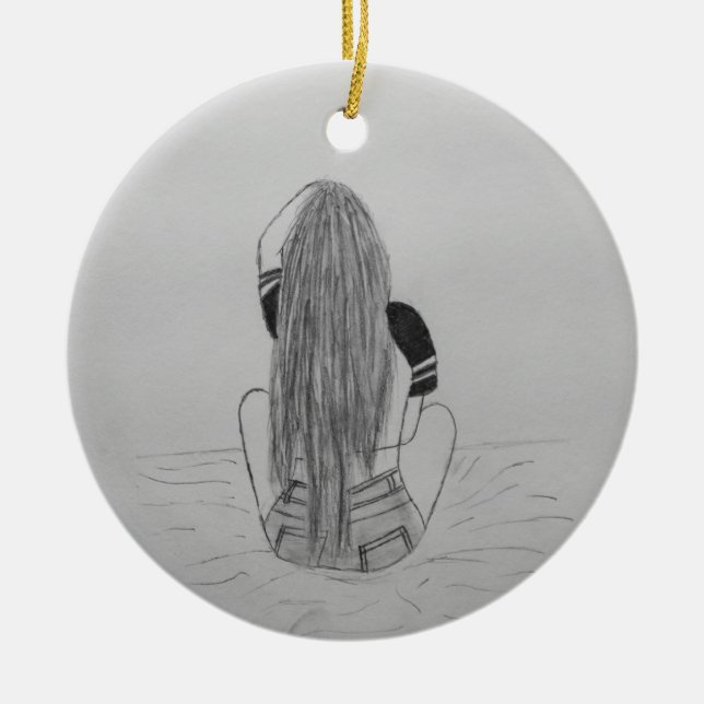 Adorno De Cerámica Chick básico (Frente)