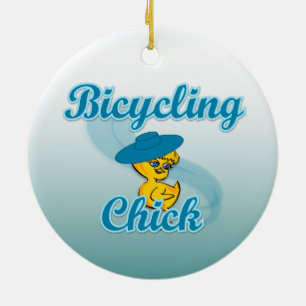 Adorno De Cerámica Chick de bicicleta #3