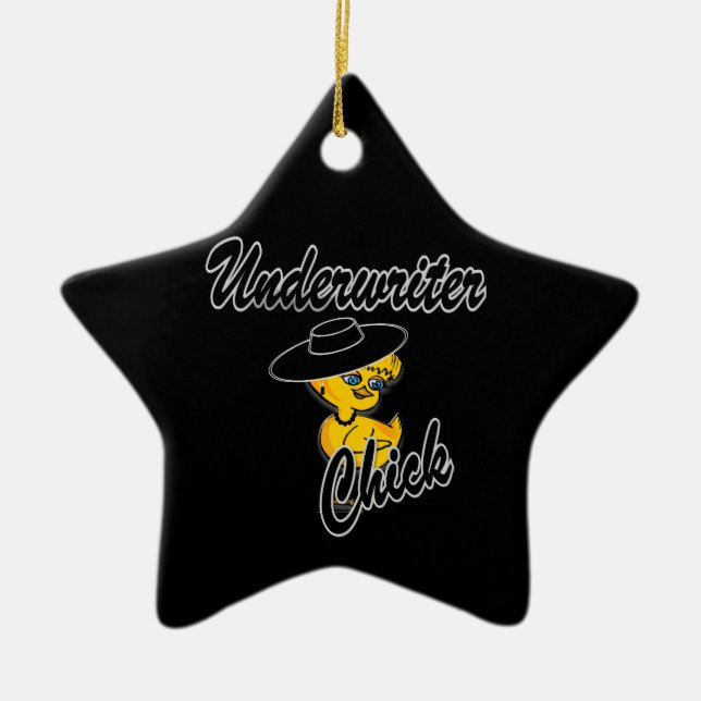 Adorno De Cerámica Chick de Underwriter #4 (Frente)