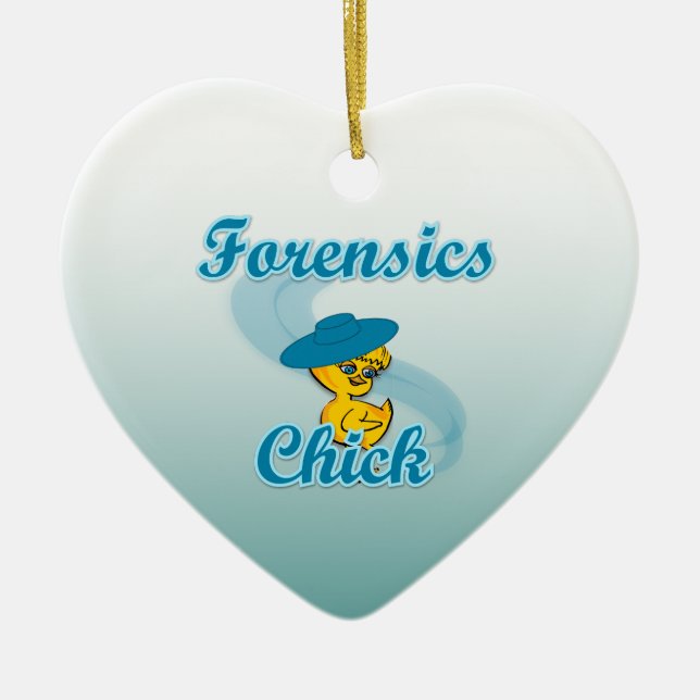 Adorno De Cerámica Chick forense #3 (Frente)