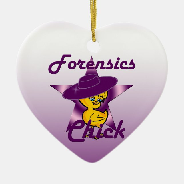 Adorno De Cerámica Chick forense #9 (Frente)