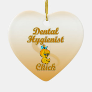 Adorno De Cerámica Chick higienista dental