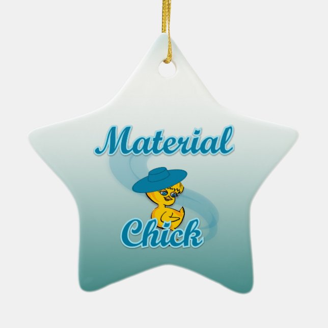 Adorno De Cerámica Chick material #3 (Atrás)