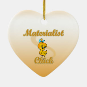 Adorno De Cerámica Chick materialista