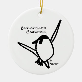Adorno De Cerámica Chickadee by Henry, White