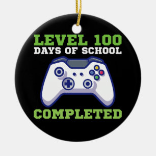 Adorno De Cerámica Chicos Nivel 100 Días De Escuela Completados 