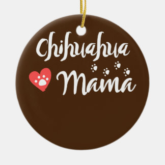 Adorno De Cerámica Chihuahua Mama Chihuahua