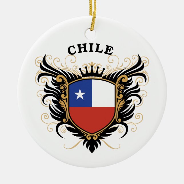 Adorno De Cerámica Chile (Frente)