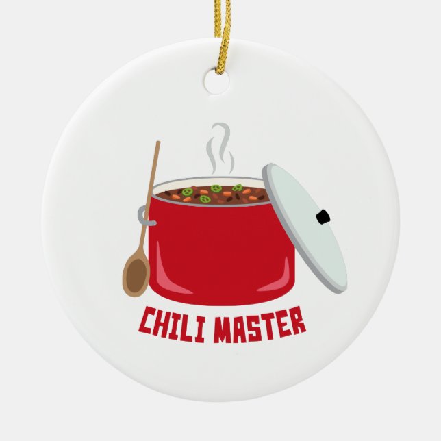 Adorno De Cerámica Chili Master (Frente)