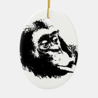 Chimpanzee divertido de Pop Art