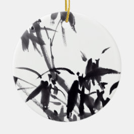 Adorno De Cerámica Chinesische Kunst mit Bambusmalerei