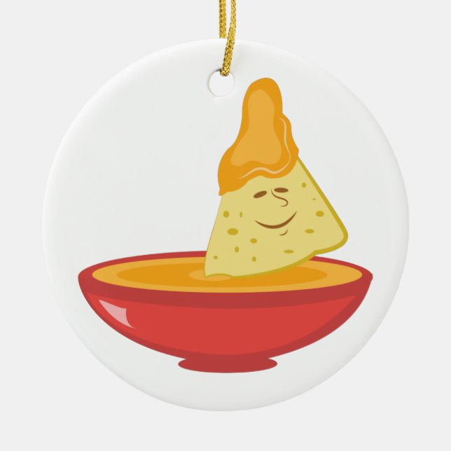 Adorno De Cerámica Chip & Dip (Frente)