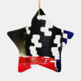 Adorno De Cerámica Chips Gambling Casino Ganar juego Luck Risk Bet