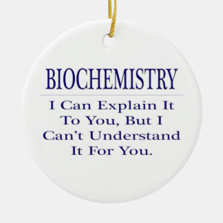 Adorno De Cerámica Chiste bioquímico. Explicar no entender