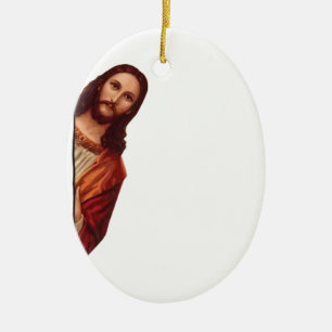 Adorno De Cerámica Chiste de Jesús Meme Divertido, Vi Eso Jesús