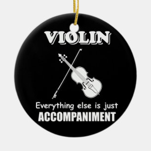 Adorno De Cerámica Chiste musical de violín divertida orquesta violi