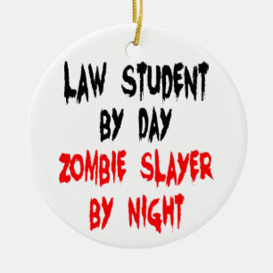 Adorno De Cerámica Chiste Zombie Estudiante de Derecho
