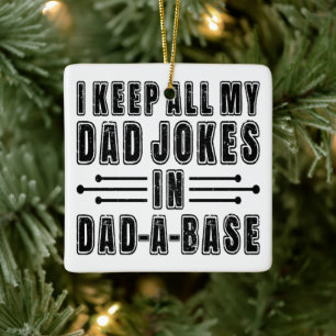 Adorno De Cerámica Chistes de Papá en una Base de Papá Regalo del Día