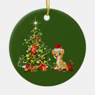 Adorno De Cerámica Chita con Navidades Gorras Scaft