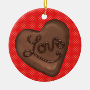 Adorno De Cerámica Chocolate Candy Love - SRF