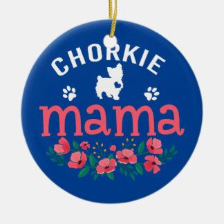 Adorno De Cerámica Chorkie Mama Regala A Las Chorkie Amantes Del Perr