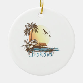Adorno De Cerámica Choza de la playa de Tailandia