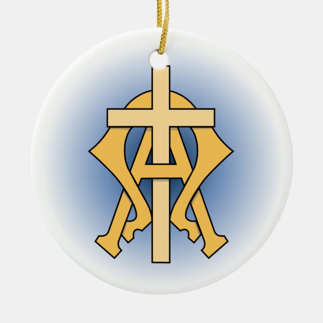 Adorno De Cerámica Chrismon (Frente)