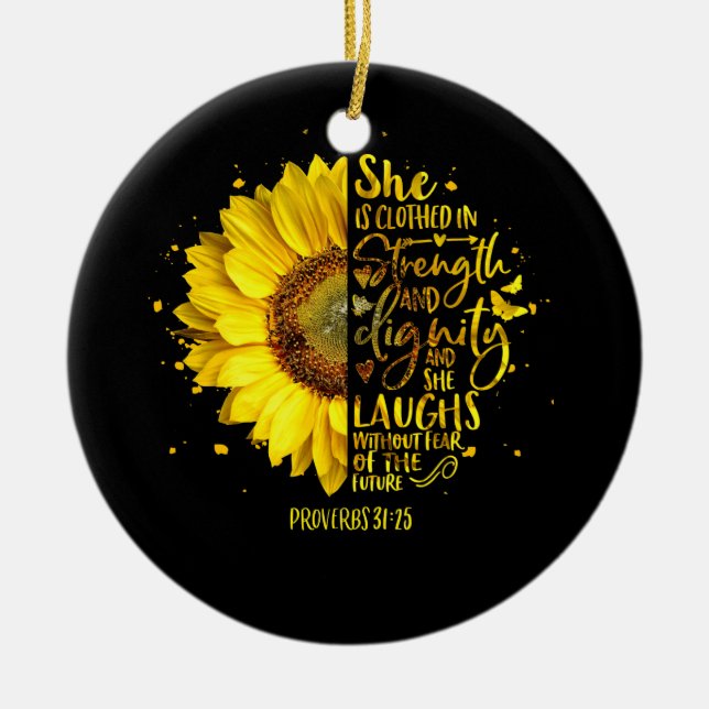 Adorno De Cerámica Christian Bible Verse Scripture Religious (Frente)