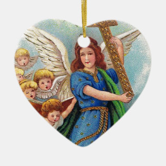 Adorno De Cerámica Christmas_angel_with_cross_1914.jpg