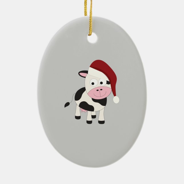 Adorno De Cerámica Christmas cow (Atrás)