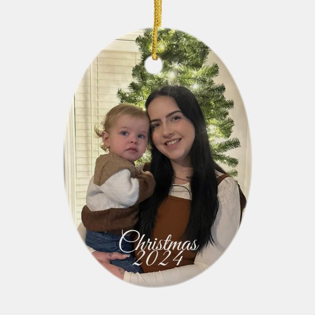 Adorno De Cerámica Christmas Design (Frente)