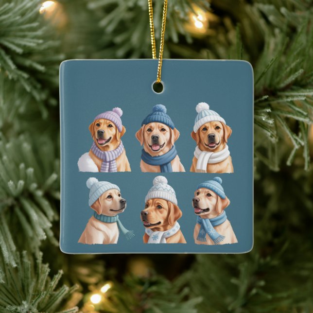 Adorno De Cerámica Christmas Golden Retriever Dog Lover Dogs Owner (Árbol)