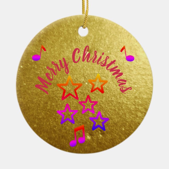 Adorno De Cerámica Christmas in Music (Frente)