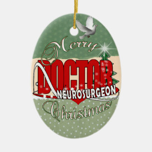 ADORNO DE CERÁMICA CHRISTMAS NEUROSURGEON