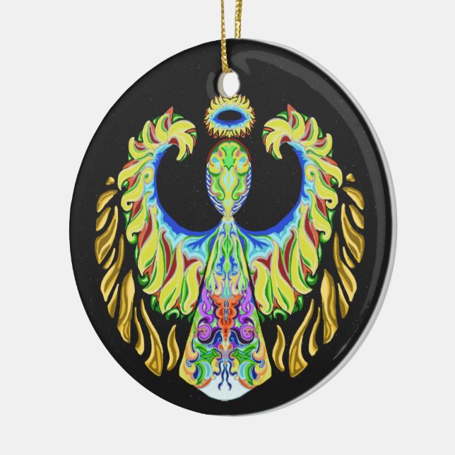 Adorno De Cerámica ~Christmas~Ornament de destello psicodélico (Izquierda)
