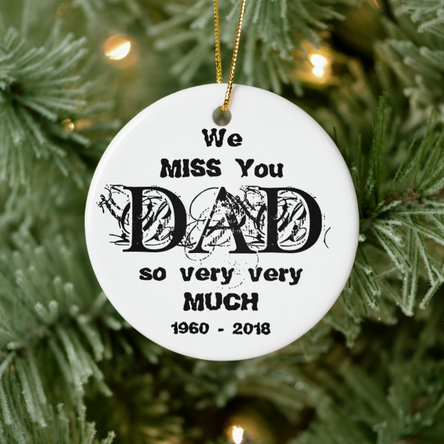 Adorno De Cerámica Christmas Ornament In Loving Memory Personalized (Árbol)