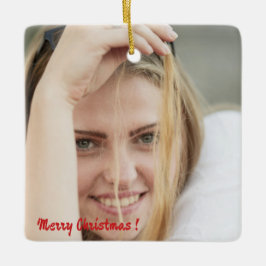 Adorno De Cerámica Christmas patchwork pattern photo