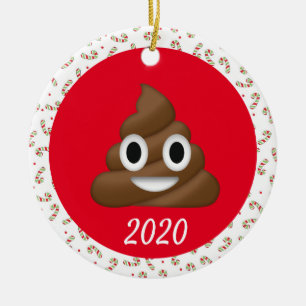 Adorno De Cerámica Christmas Poop Covid Funny 2020