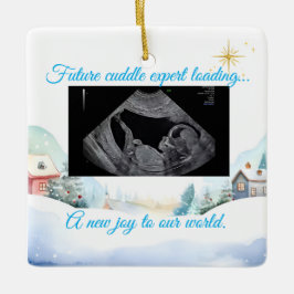 Adorno De Cerámica  Christmas Pregnancy Ultrasound Ornament