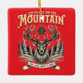 Adorno De Cerámica Christmas Reindeer