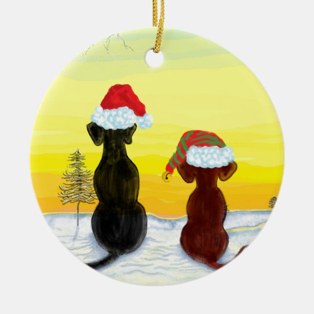 Adorno De Cerámica christmas springador (Frente)