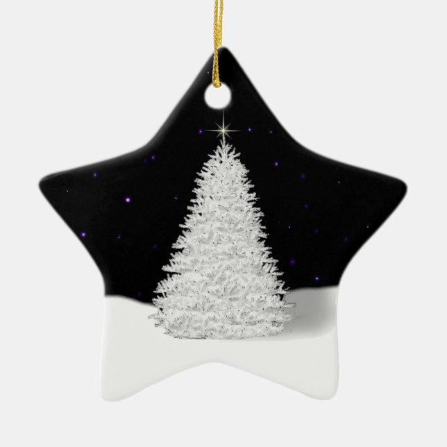 Adorno De Cerámica Christmas Tree Christmas Remembrance Ornament (Frente)