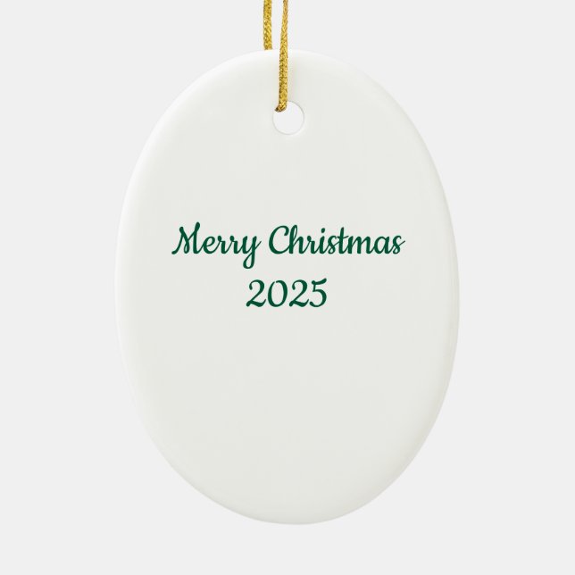 Adorno De Cerámica Christmas Tree Ornament (Atrás)