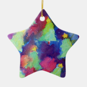 Adorno De Cerámica CHRISTMAS TREE Star