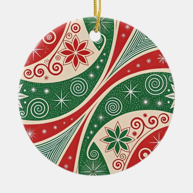 Adorno De Cerámica Christmas Vibes (Frente)