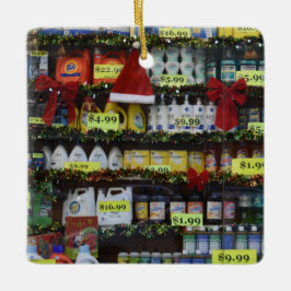 Adorno De Cerámica Christmas Windows NYC Discount Store Photography