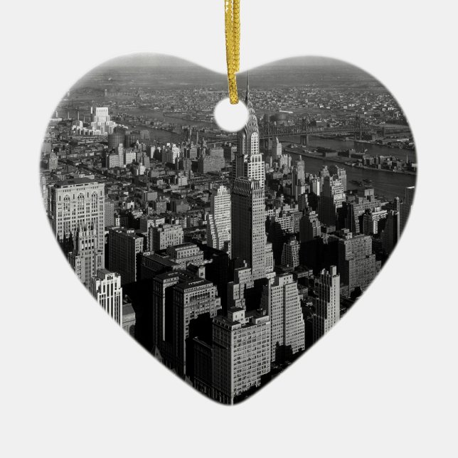 Adorno De Cerámica Chrysler Building New York Manhattan (Frente)