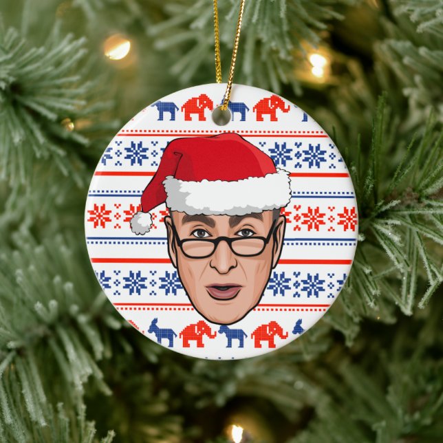 ADORNO DE CERÁMICA CHUCK SCHUMER NAVIDADES (Árbol)
